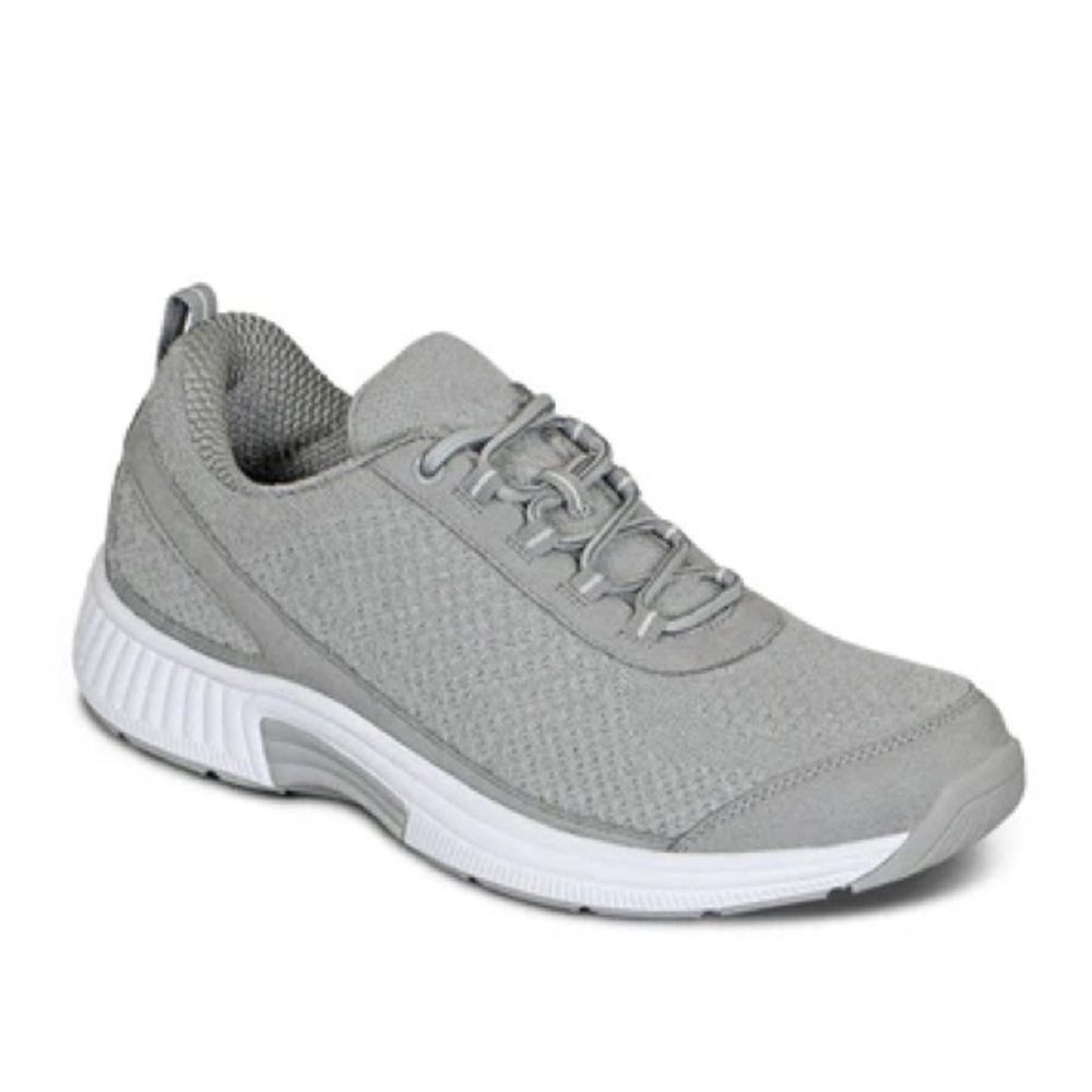 Orthofeet Women's Coral Wool Grey Lace Up Shoes Size 10D WIDE